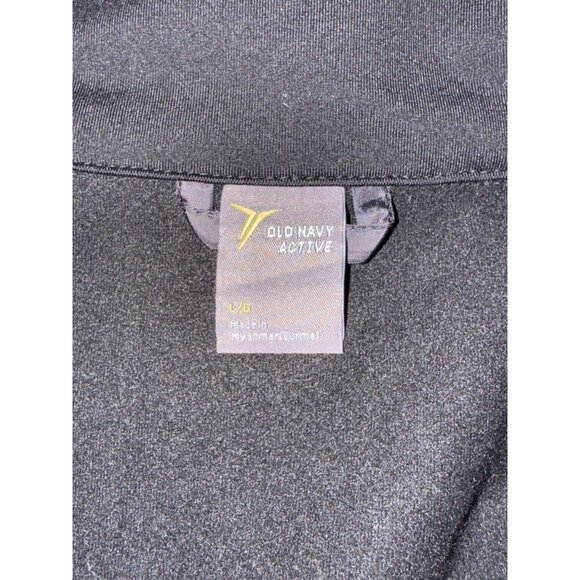 Old Navy Active Womens Lightweight Black Full-Zip Jacket With Quilted Front & Th - Picture 4 of 10